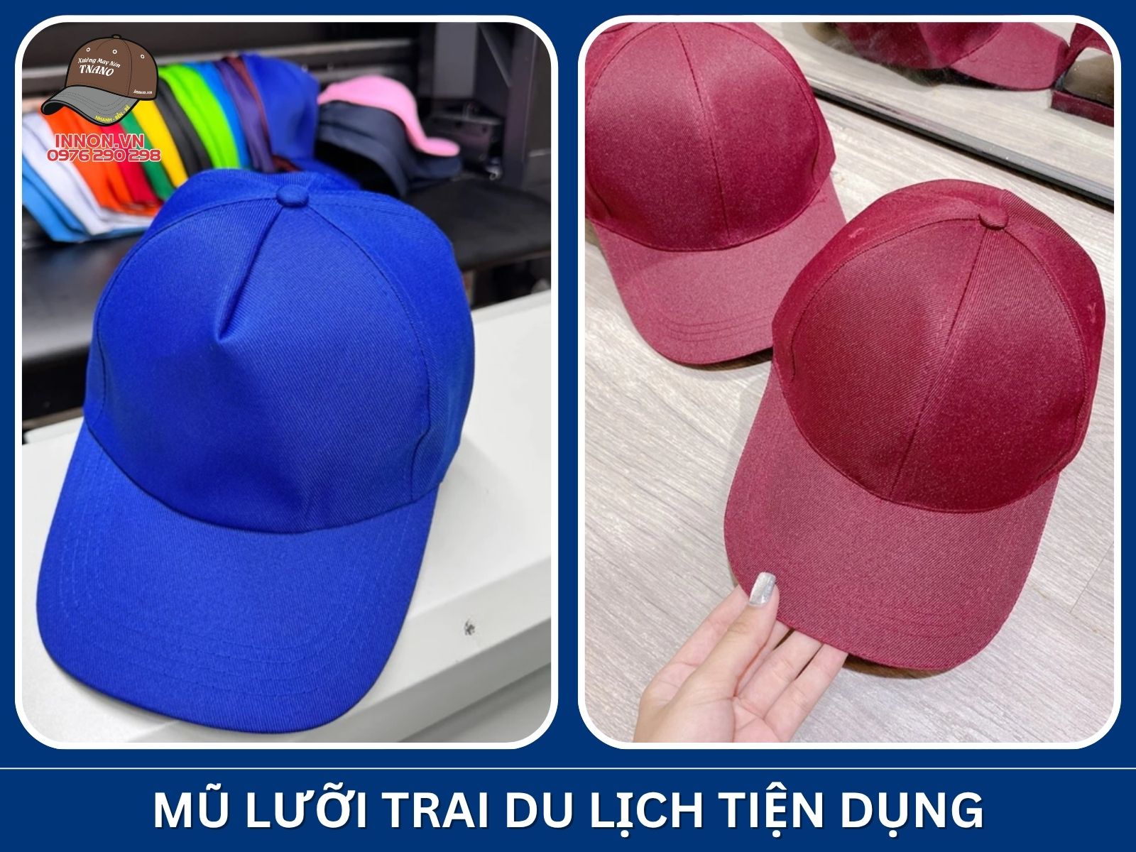 Mũ lưỡi trai du lịch tiện dụng