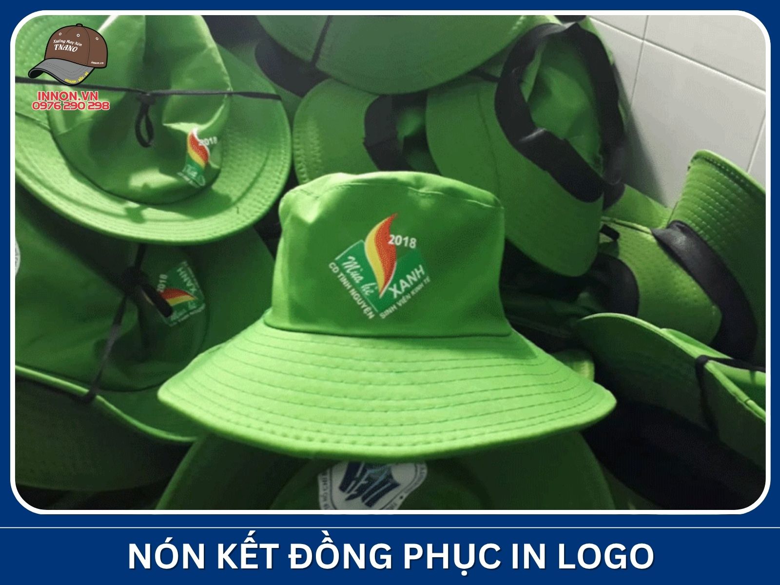 Nón kết đồng phục in logo