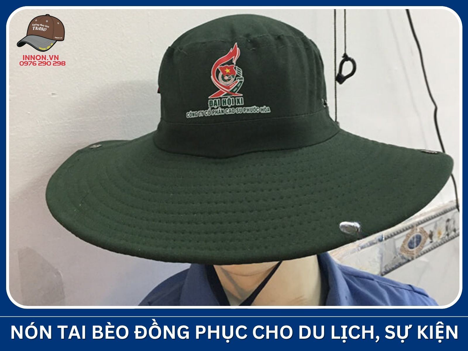 Nón tai bèo đồng phục cho du lịch, sự kiện