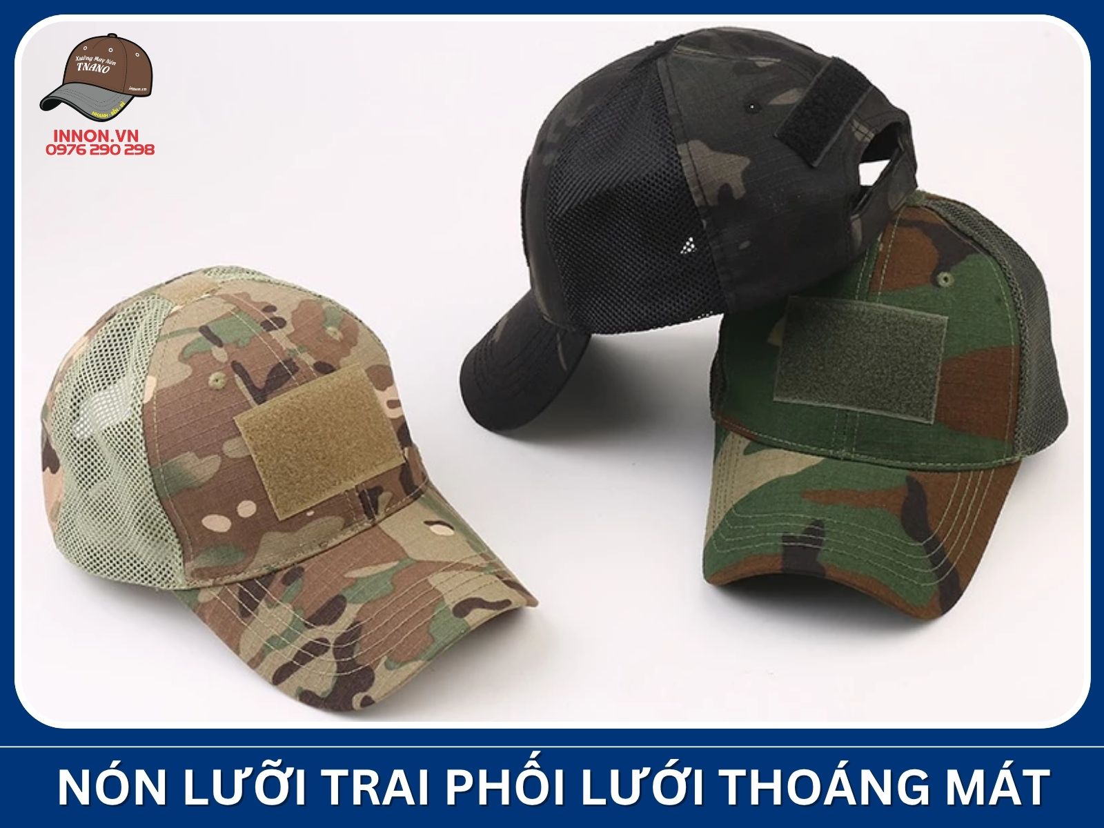 Nón lưỡi trai phối lưới thoáng mát