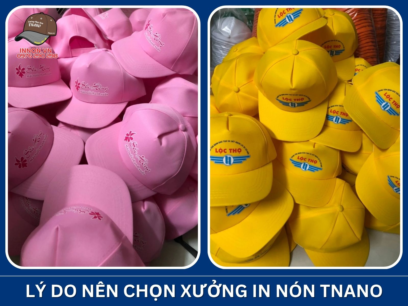 Lý do nên chọn Xưởng In Nón TNANO