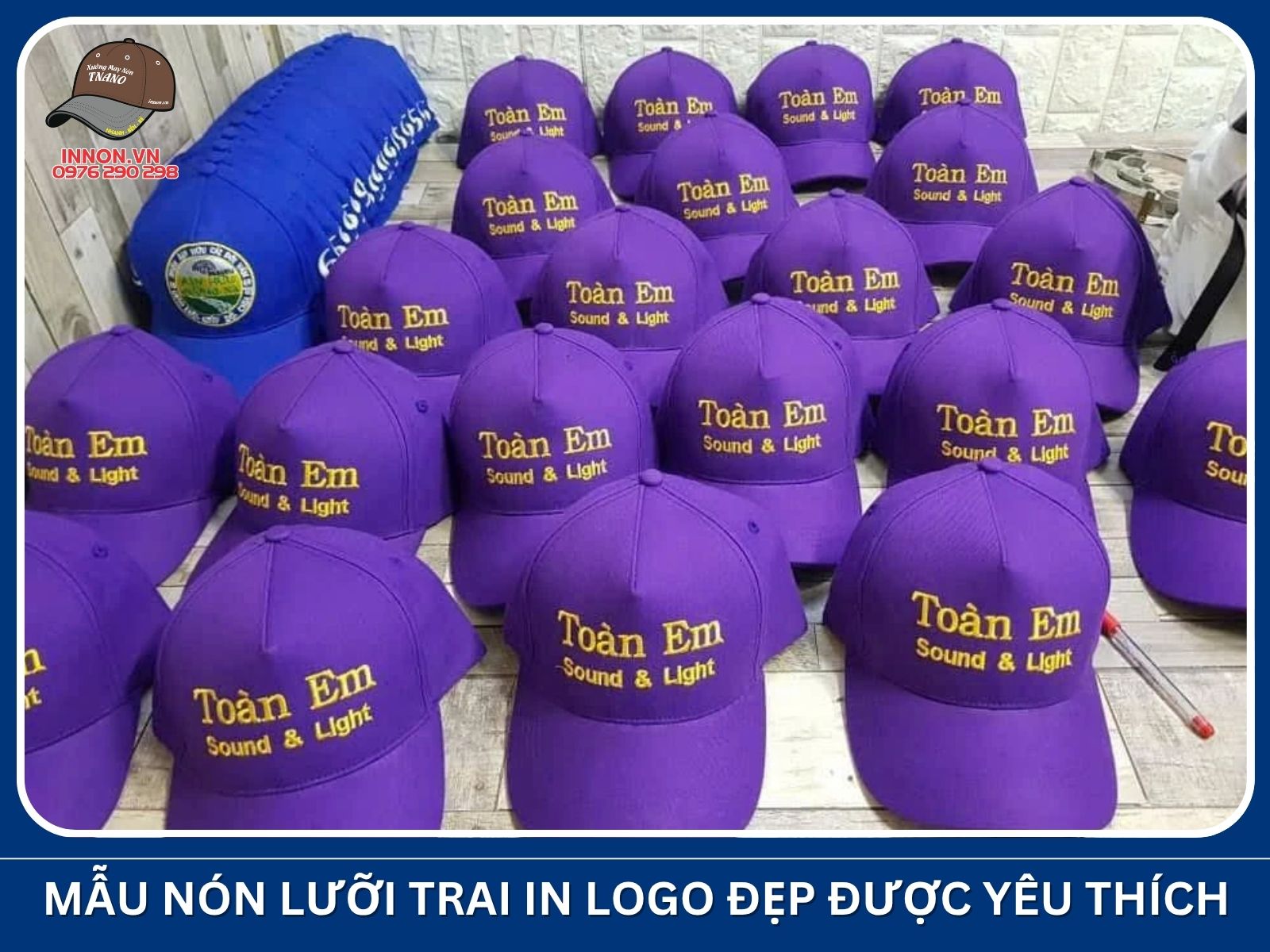 Mẫu nón lưỡi trai in logo đẹp được yêu thích