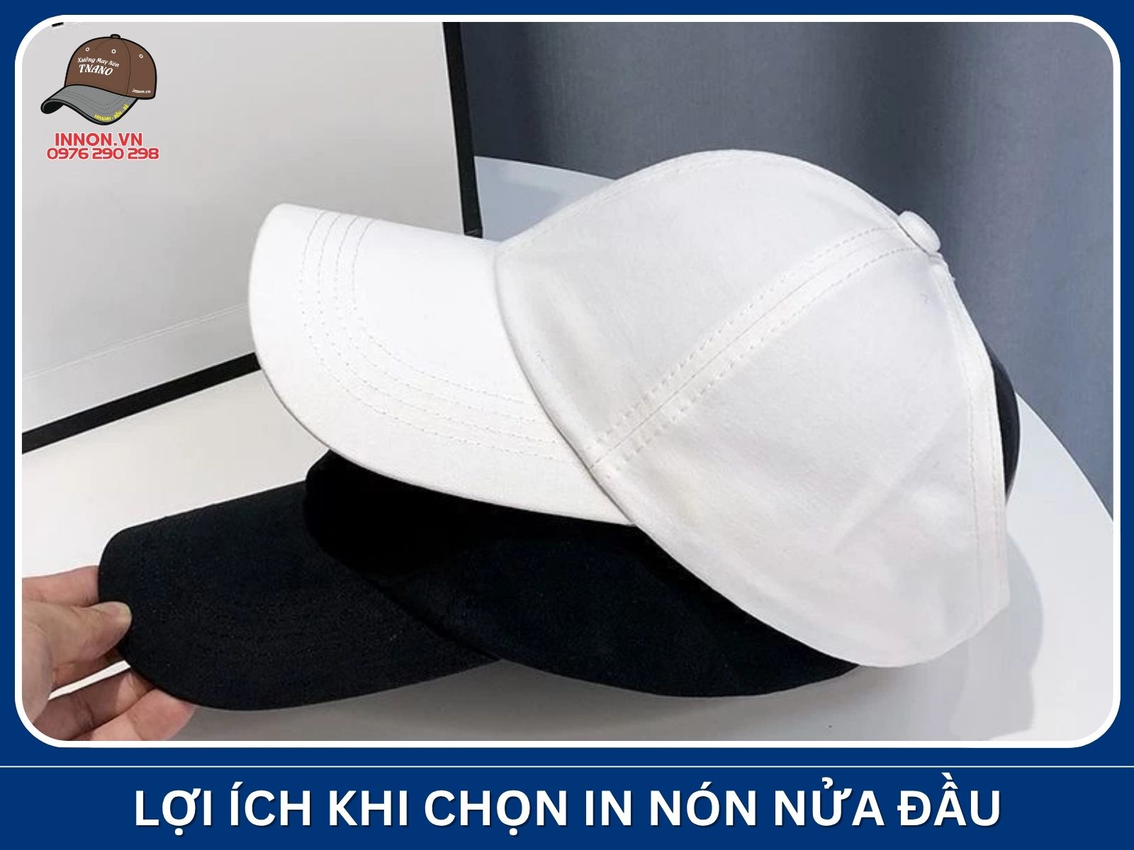 Lợi ích khi doanh nghiệp chọn in nón nửa đầu