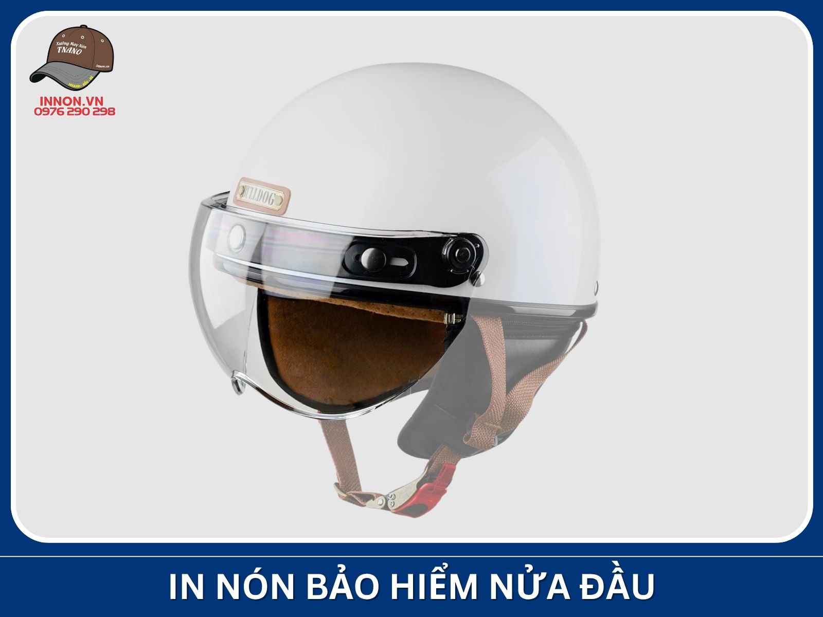 In nón bảo hiểm nửa đầu