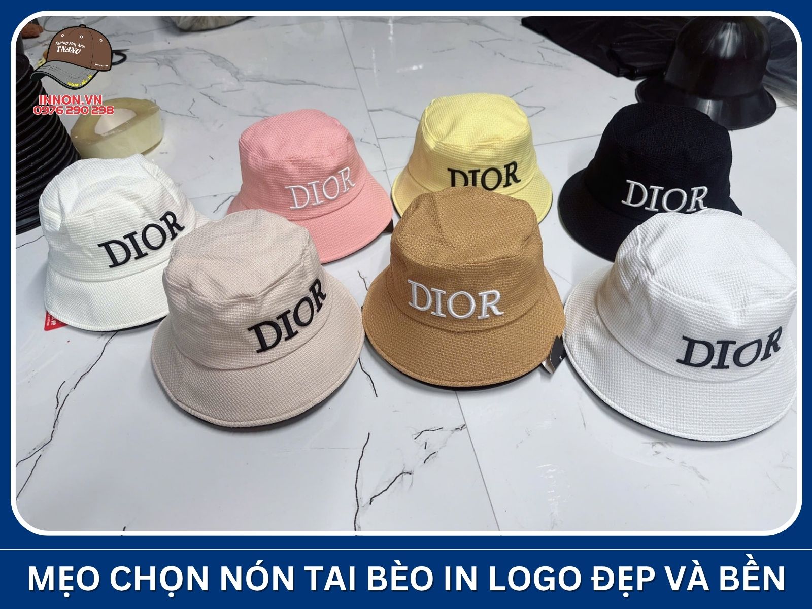 Mẹo chọn nón tai bèo in logo đẹp và bền