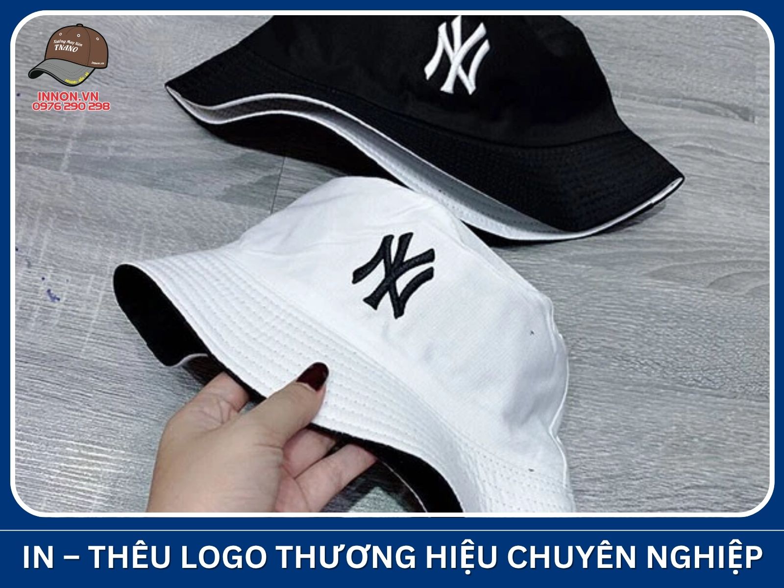 In – thêu logo thương hiệu chuyên nghiệp
