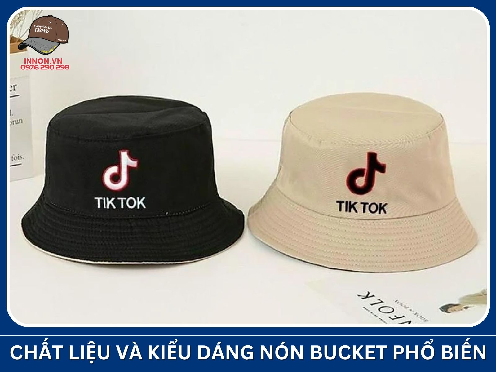 Chất liệu và kiểu dáng nón Bucket phổ biến