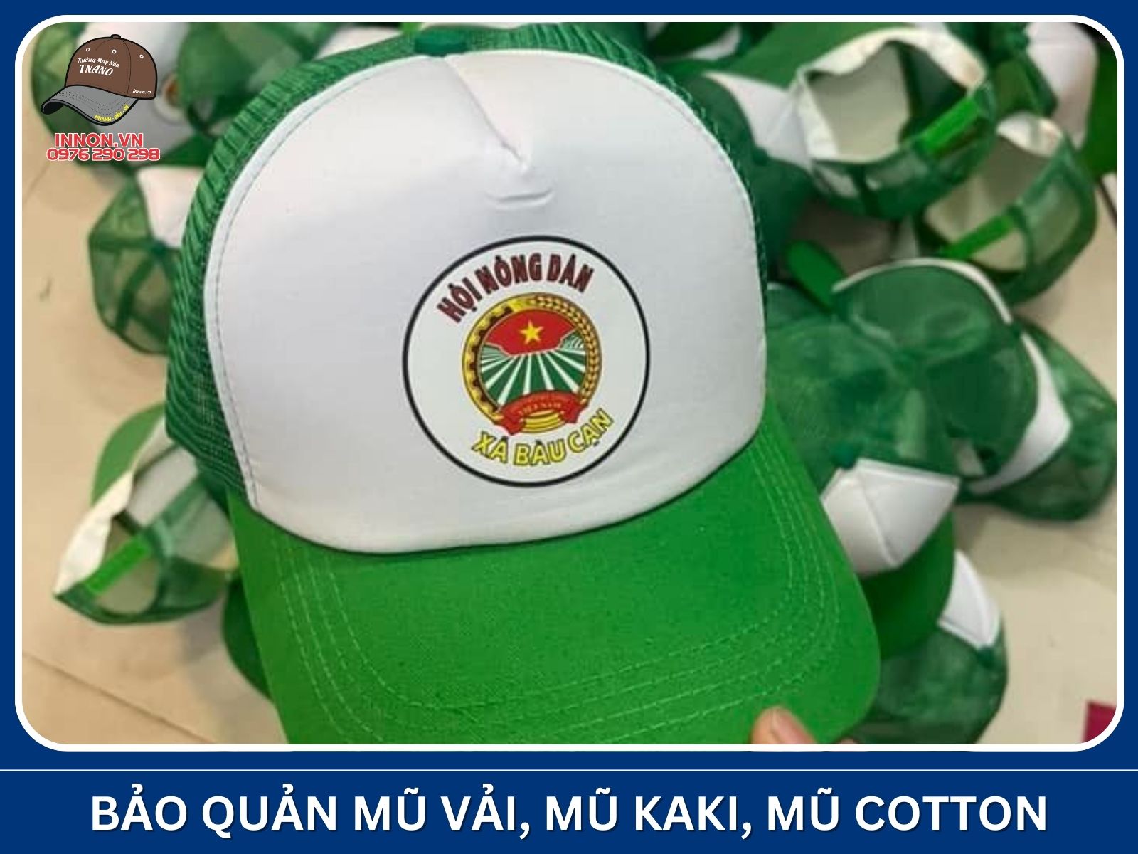 Bảo quản mũ vải, mũ kaki, mũ cotton