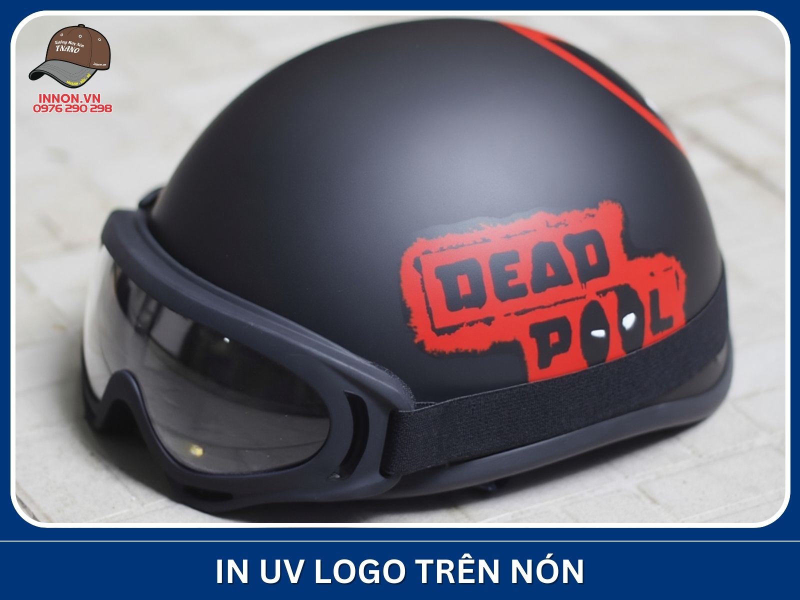 In UV logo trên nón