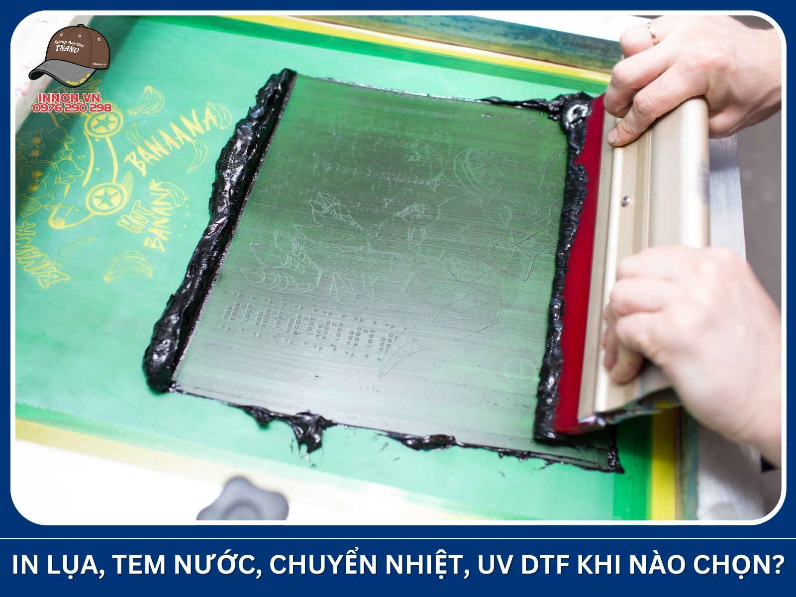 In lụa, tem nước, chuyển nhiệt, UV DTF khi nào chọn?