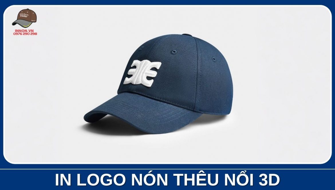 [Thumnail] In logo nón thêu nổi 3D