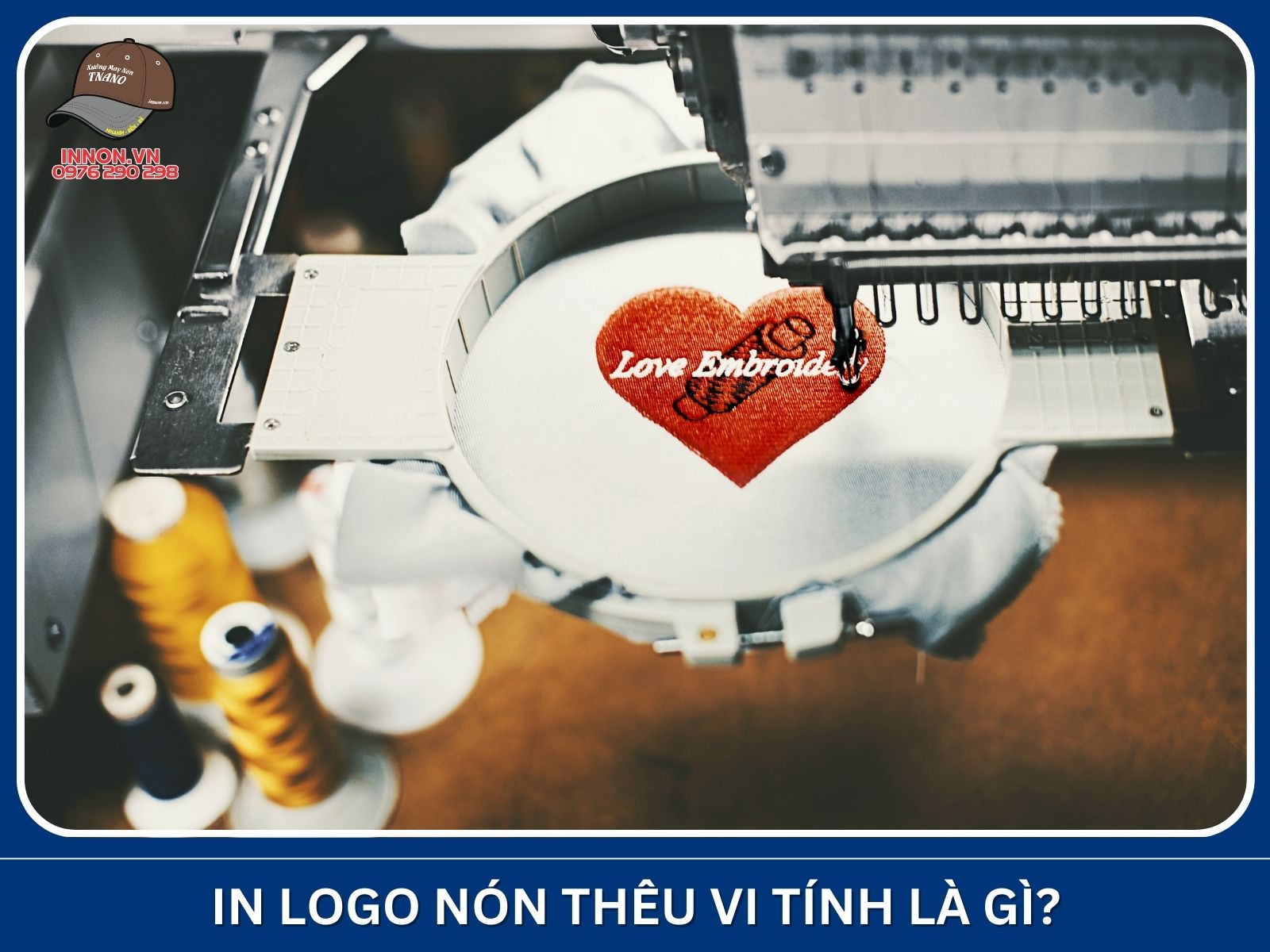 In logo nón thêu vi tính là gì?