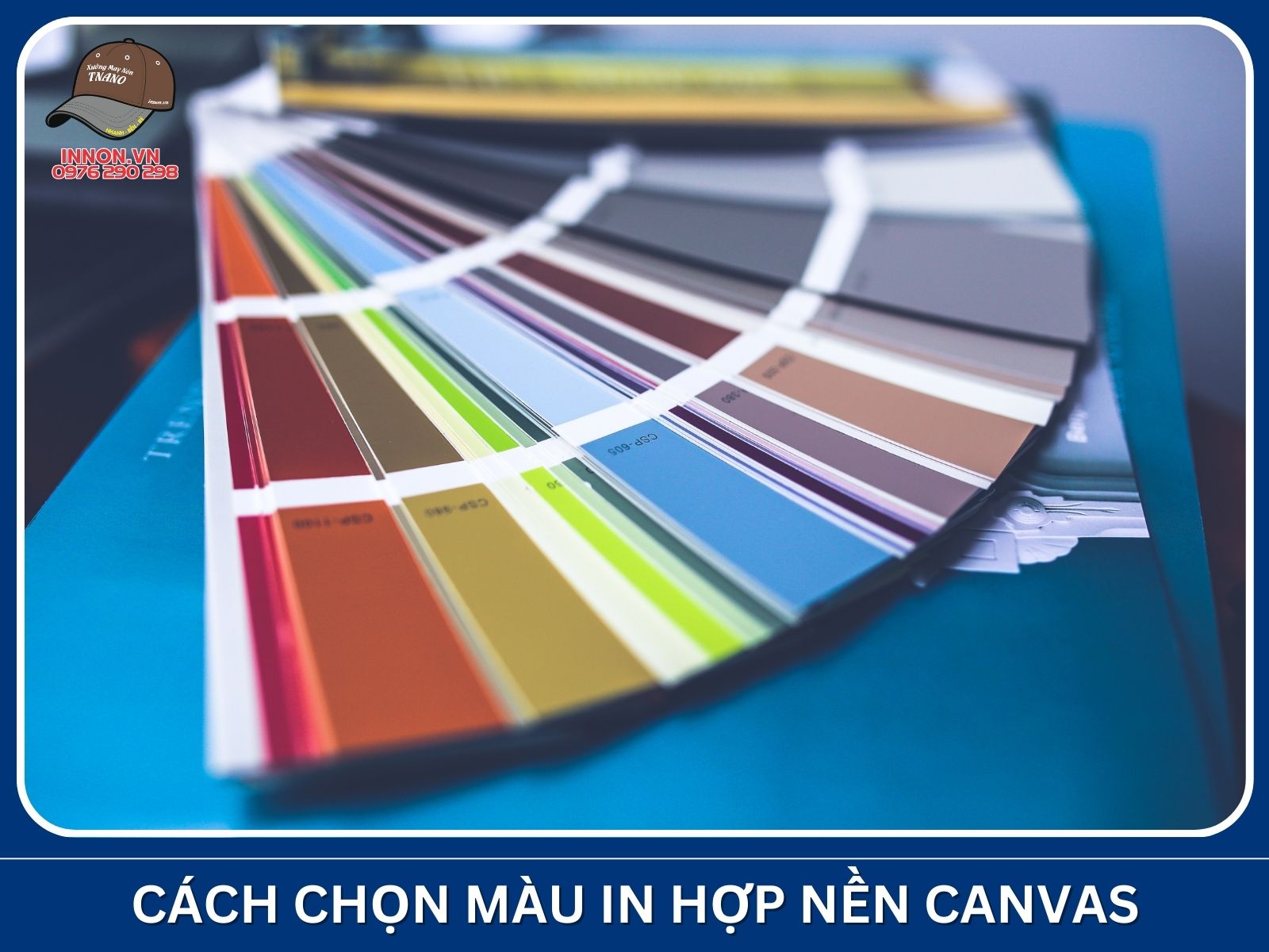 Cách chọn màu in hợp nền canvas