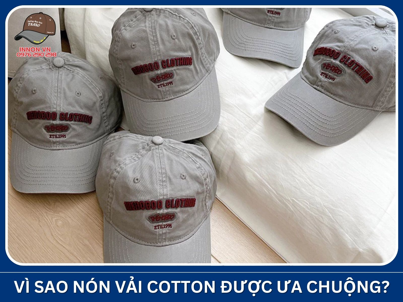 Vì sao nón vải cotton được ưa chuộng?