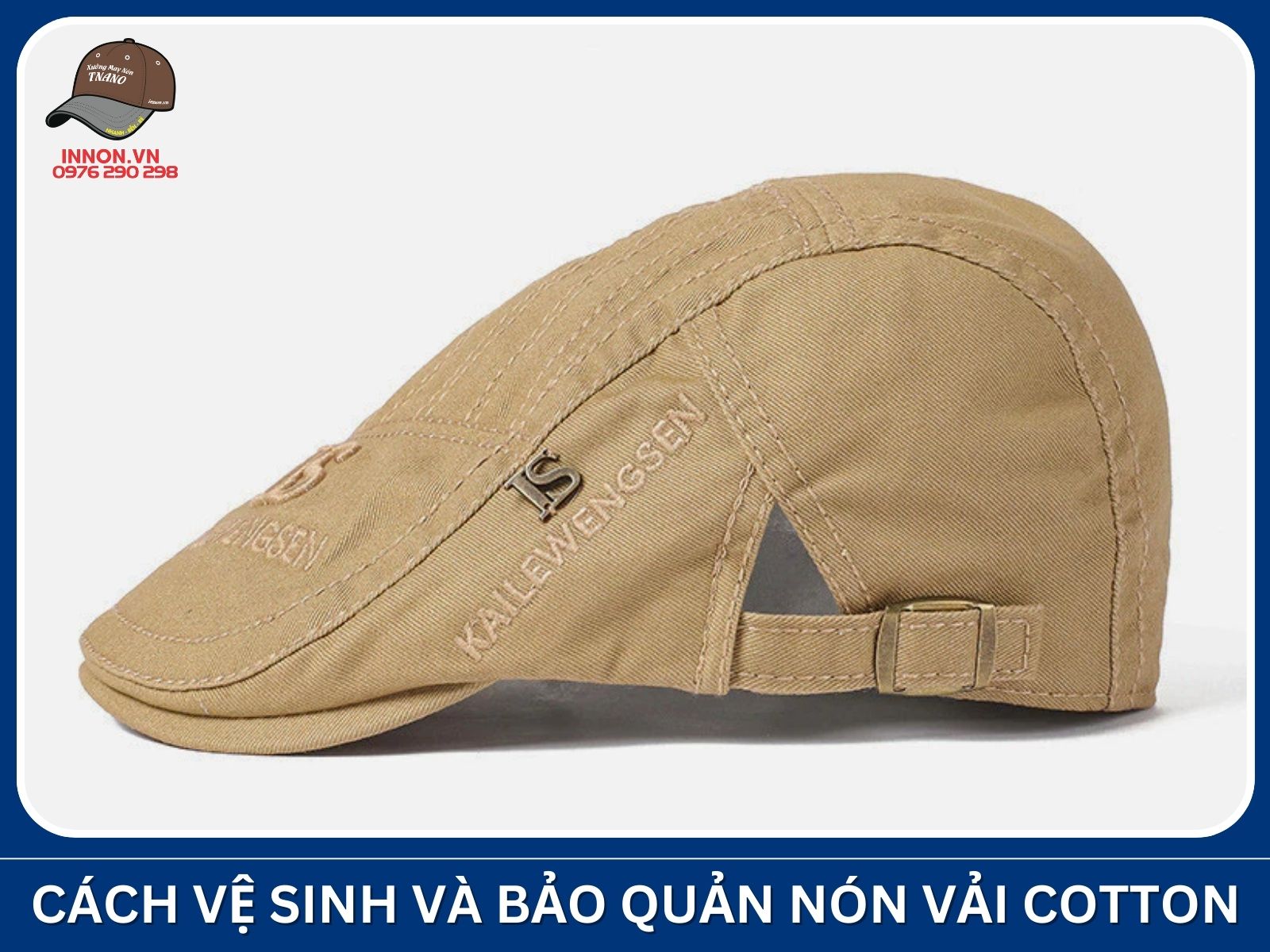 Cách vệ sinh và bảo quản nón vải cotton