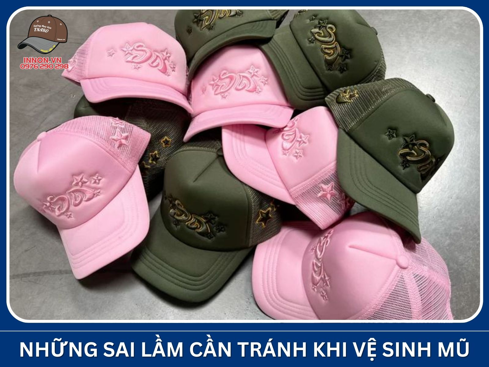 Những sai lầm cần tránh khi vệ sinh mũ