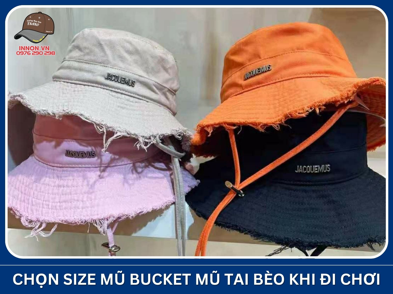 Chọn size mũ bucket mũ tai bèo khi đi chơi