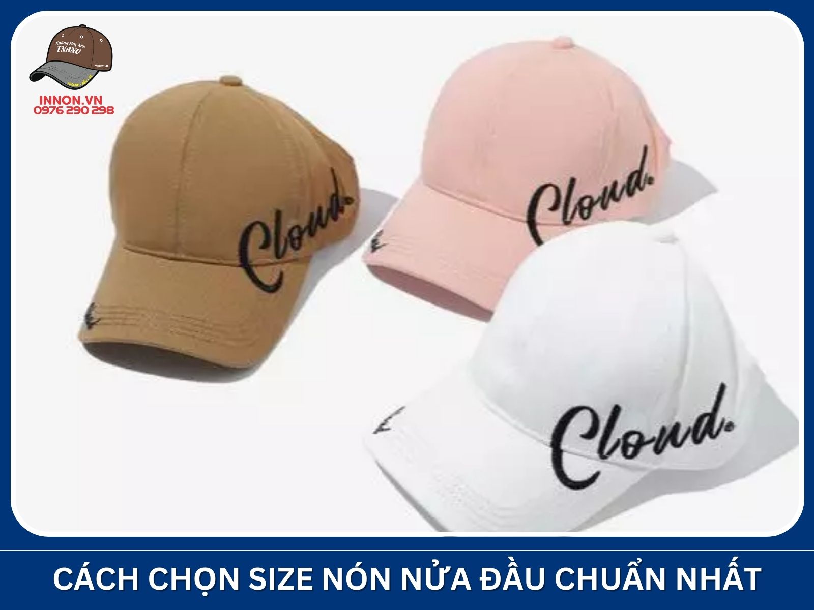 Cách chọn size nón nửa đầu chuẩn nhất