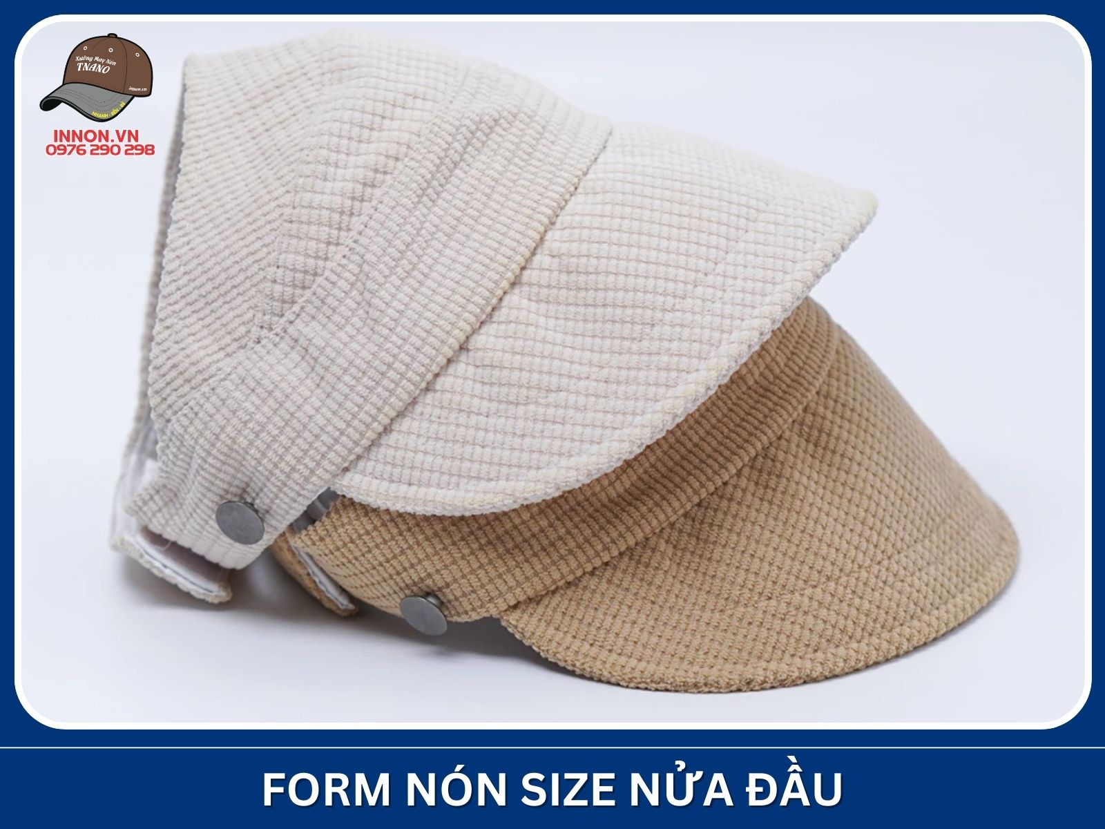 Form nón size nửa đầu