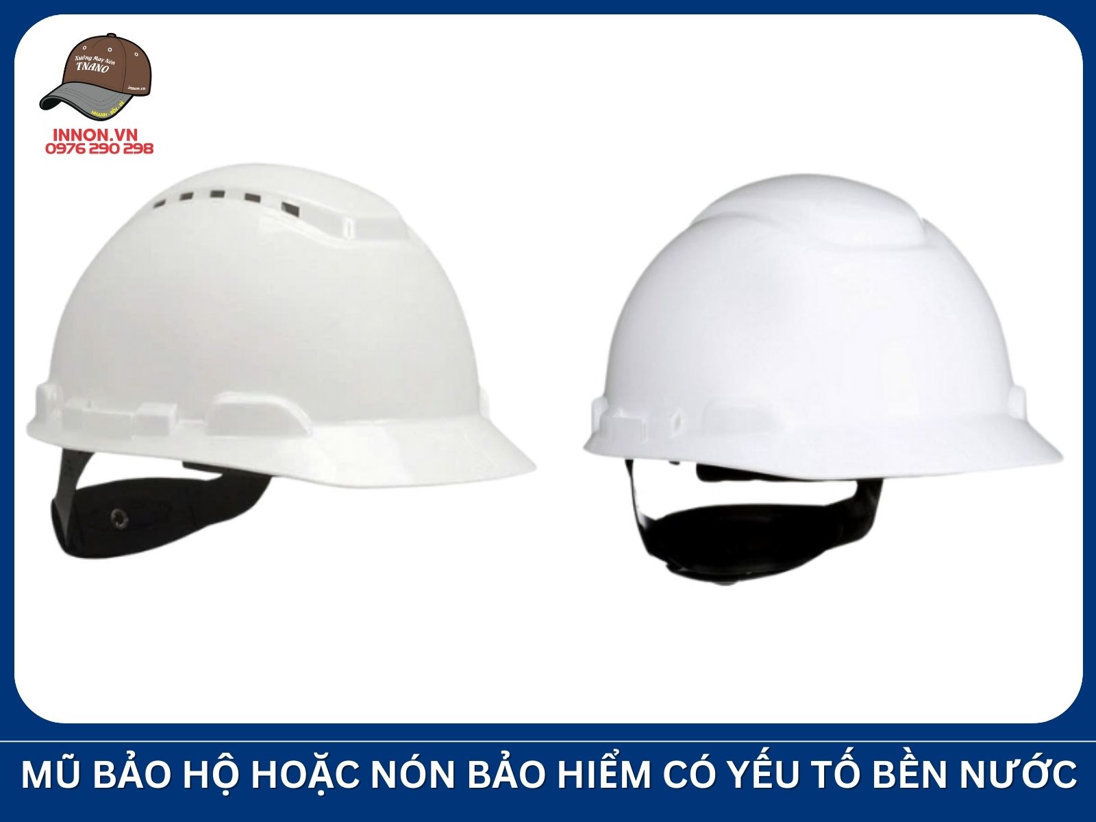 Mũ bảo hộ hoặc nón bảo hiểm có yếu tố bền nước