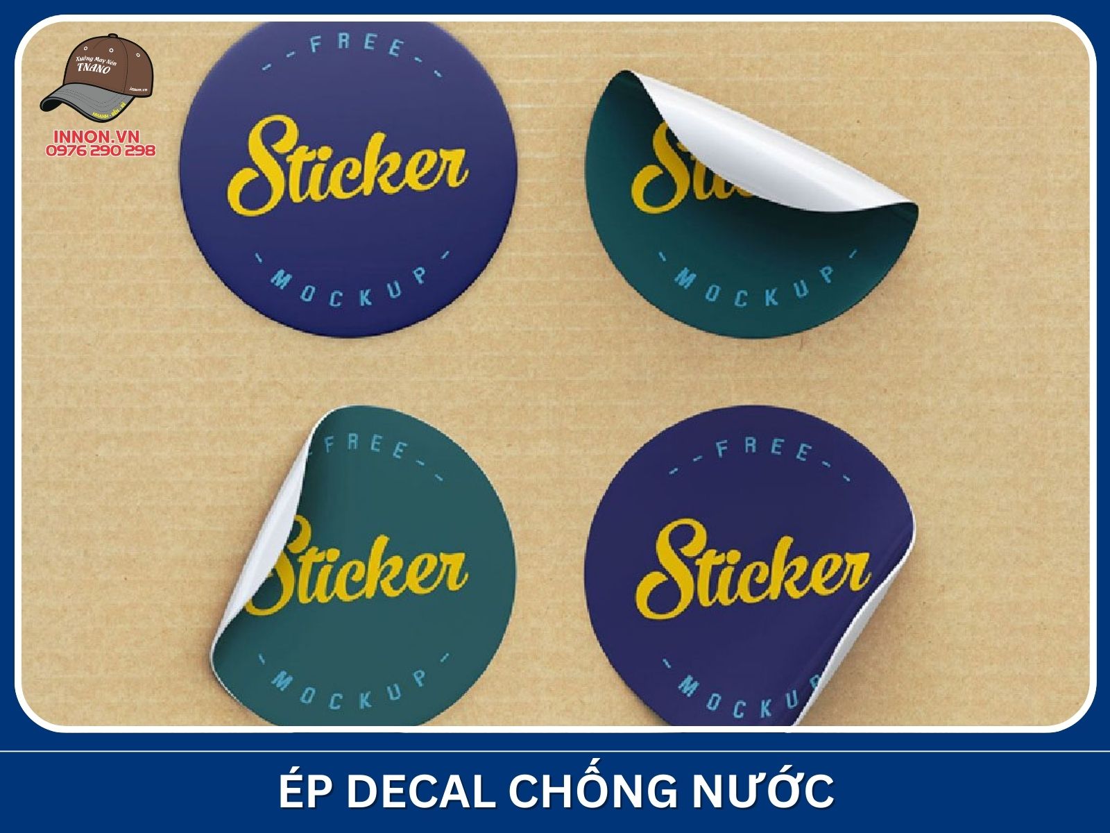 Ép decal chống nước