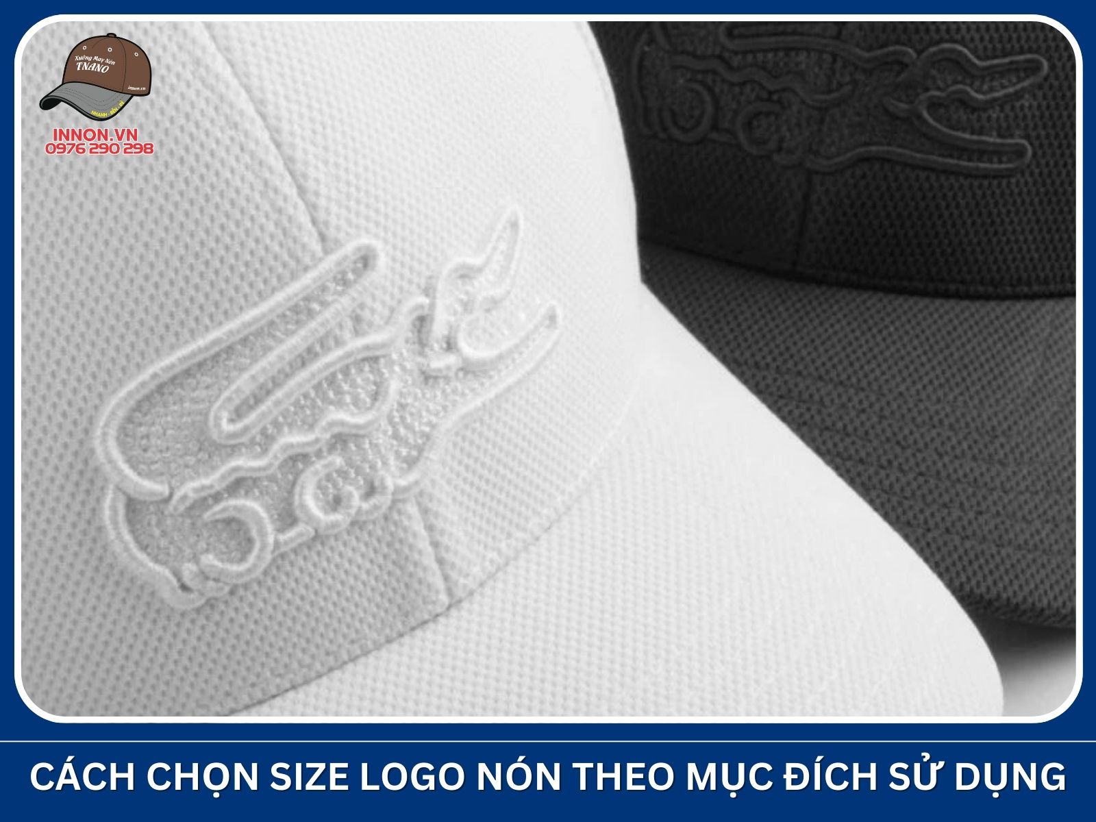 Cách chọn size logo nón theo mục đích sử dụng