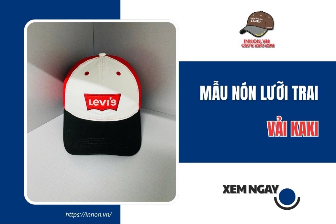 21+ mẫu nón lưỡi trai vải kaki đẹp được ƯA CHUỘNG