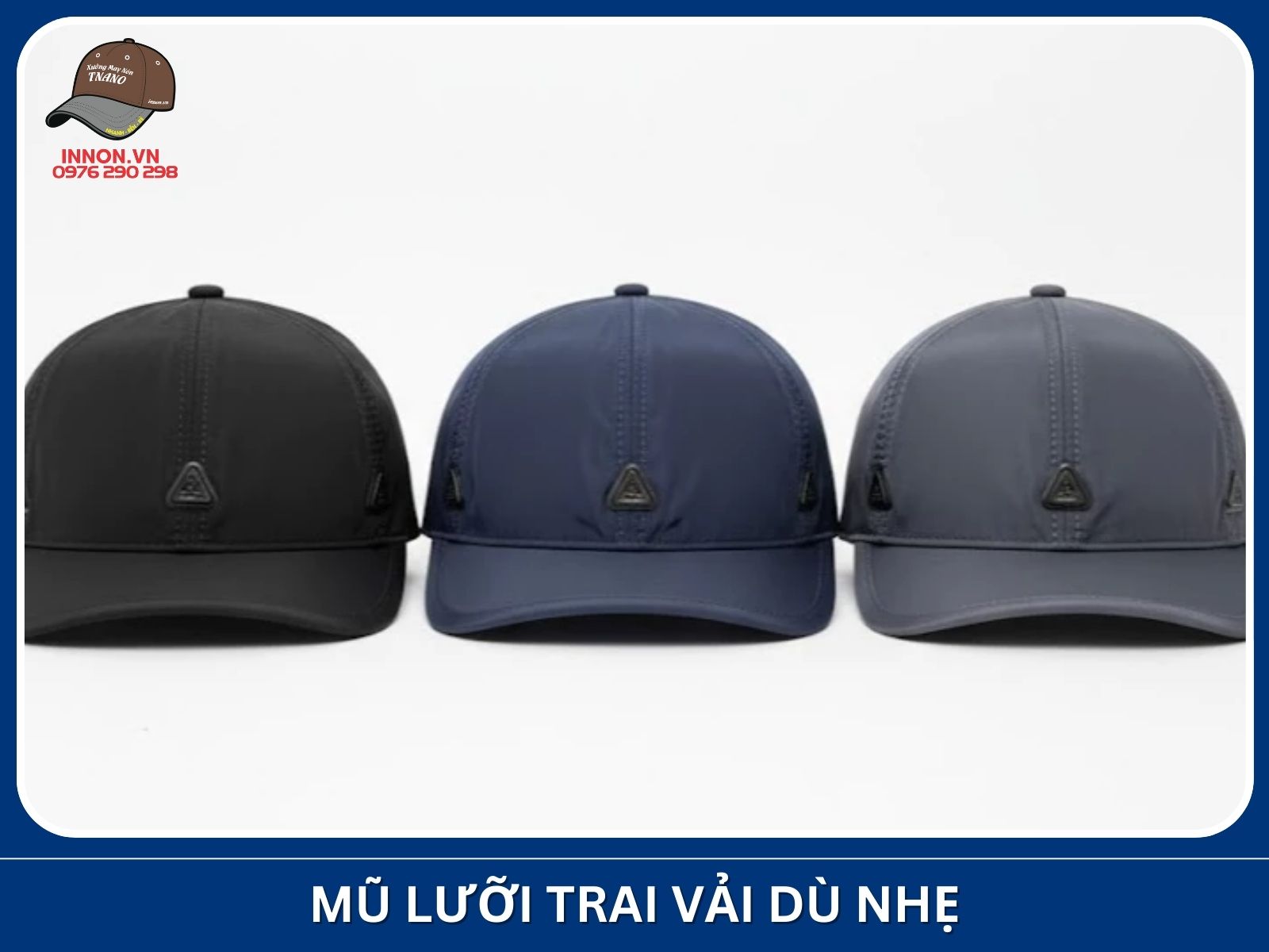 Mũ lưỡi trai vải dù nhẹ