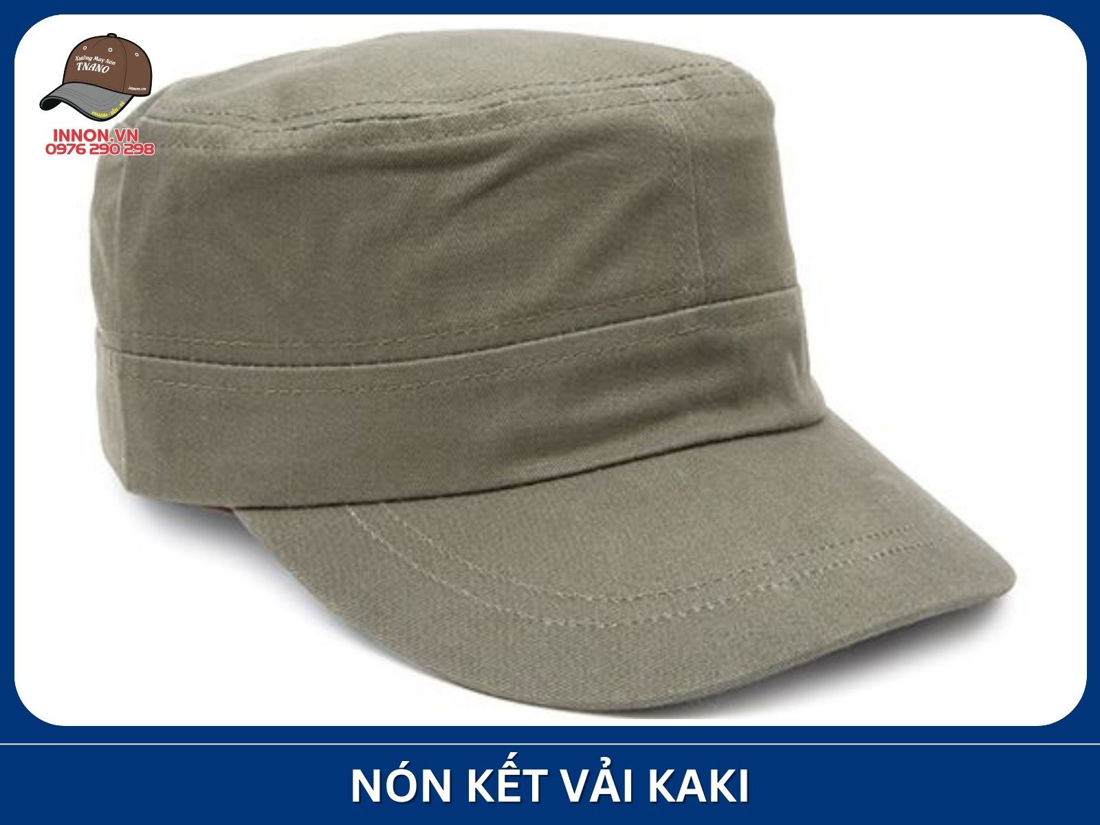 Nón kết vải kaki