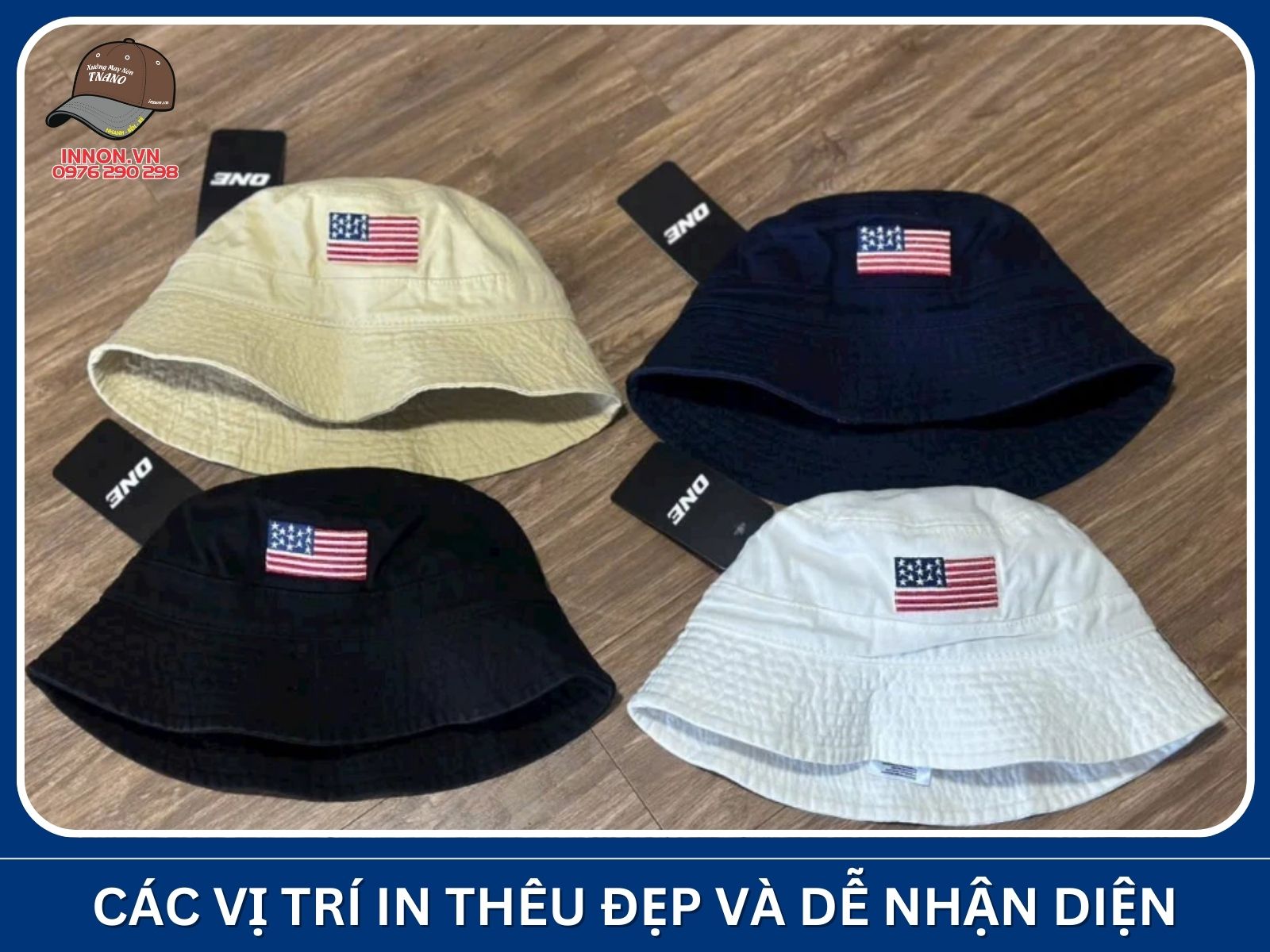 Các vị trí in thêu đẹp và dễ nhận diện