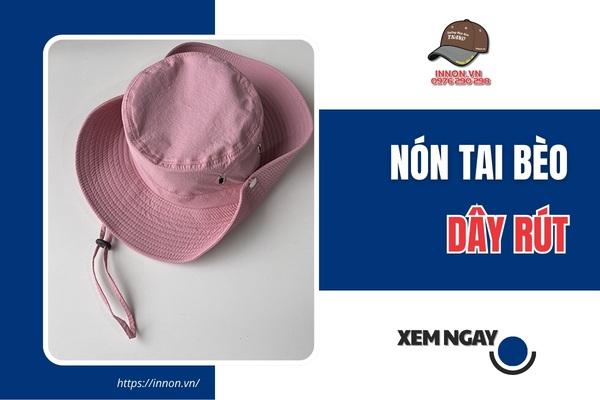 Mẫu nón tai bèo dây rút CHỐNG NẮNG hợp thời trang