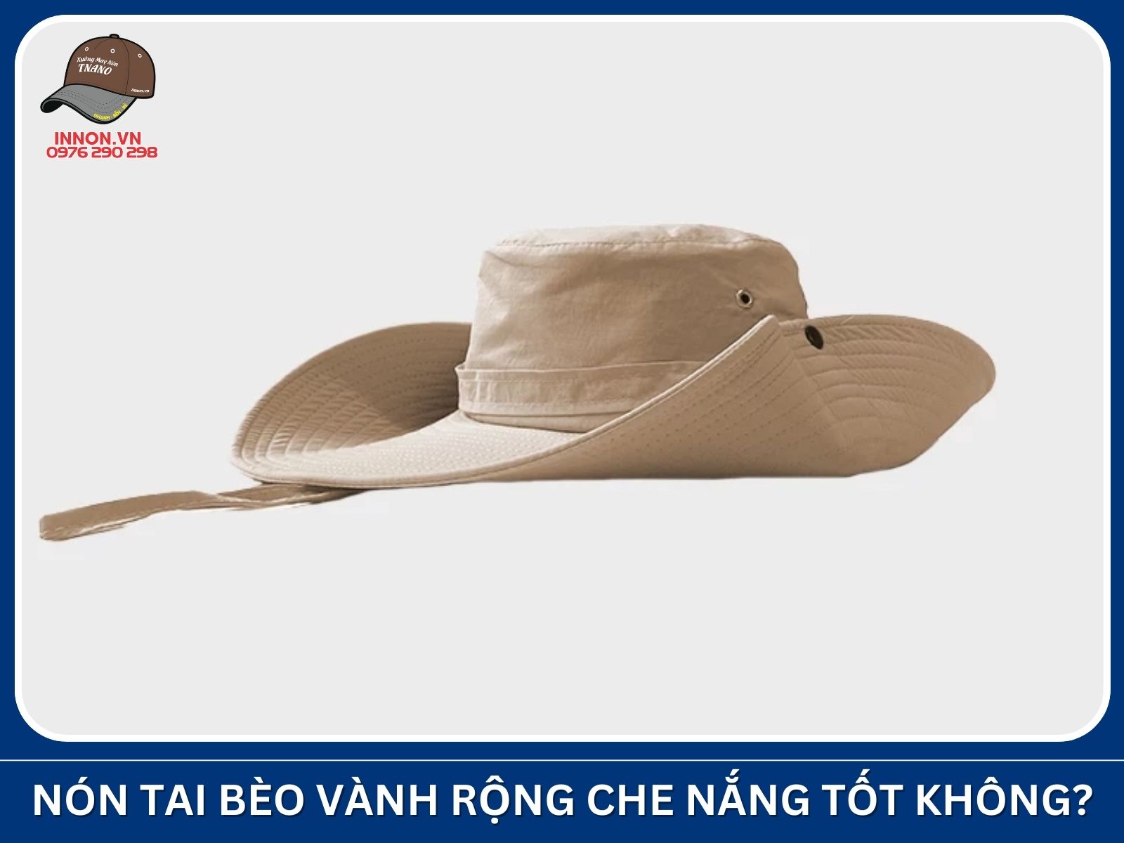 Nón tai bèo vành rộng che nắng tốt không?