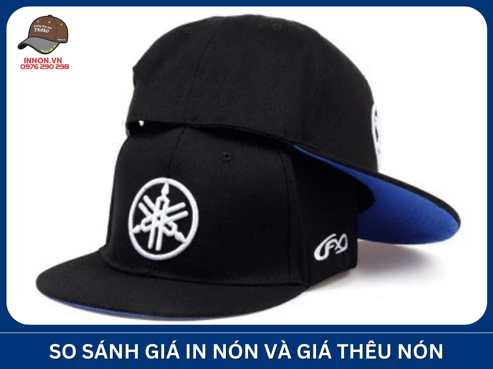 So sánh giá in nón và giá thêu nón