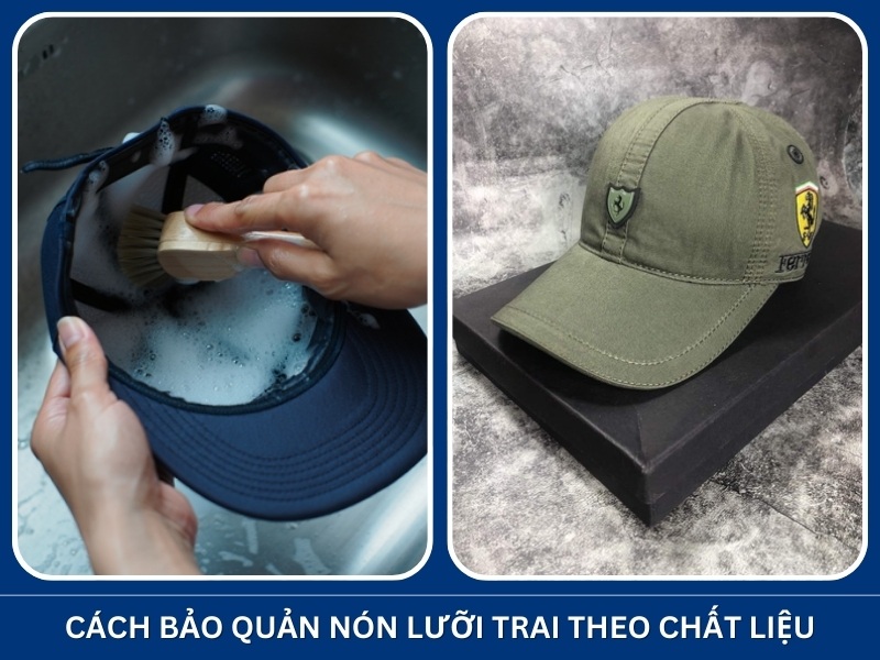 Cách bảo quản nón lưỡi trai theo từng chất liệu