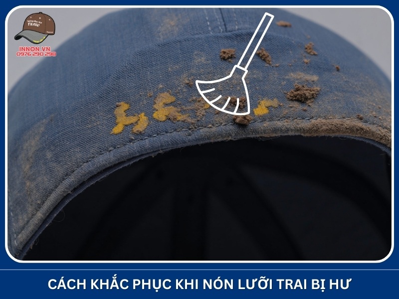 Cách khắc phục khi nón lưỡi trai bị hư