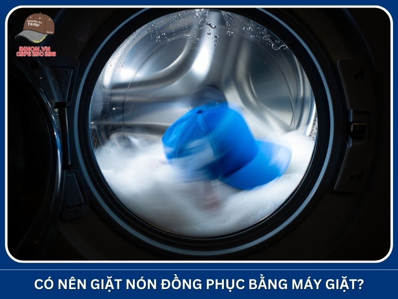 Có nên giặt nón đồng phục bằng máy giặt không?