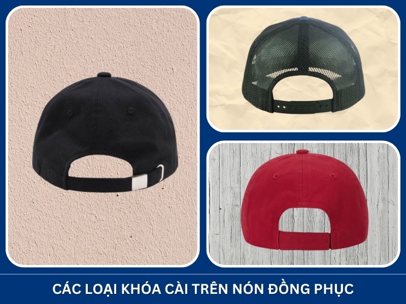 Các loại khóa cài trên nón đồng phục hiện nay