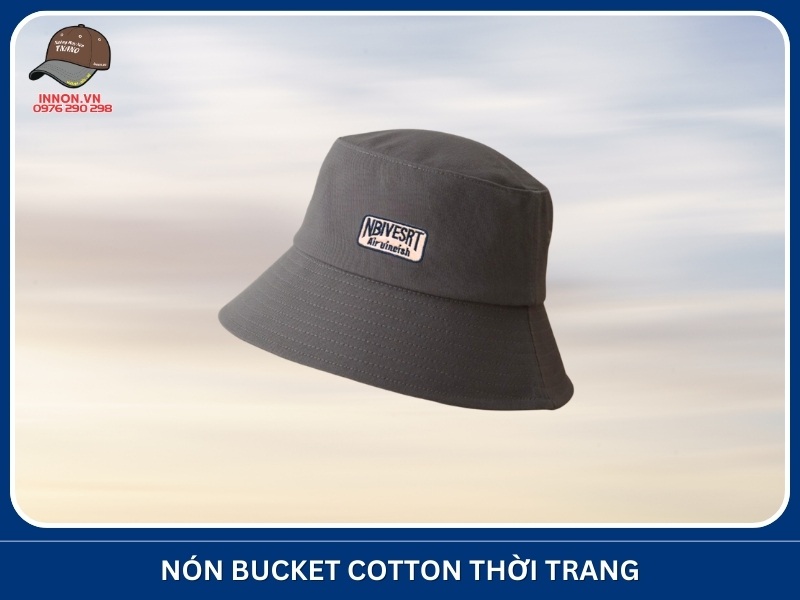 Nón bucket cotton thời trang