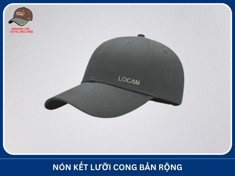 Nón kết lưỡi cong bản rộng