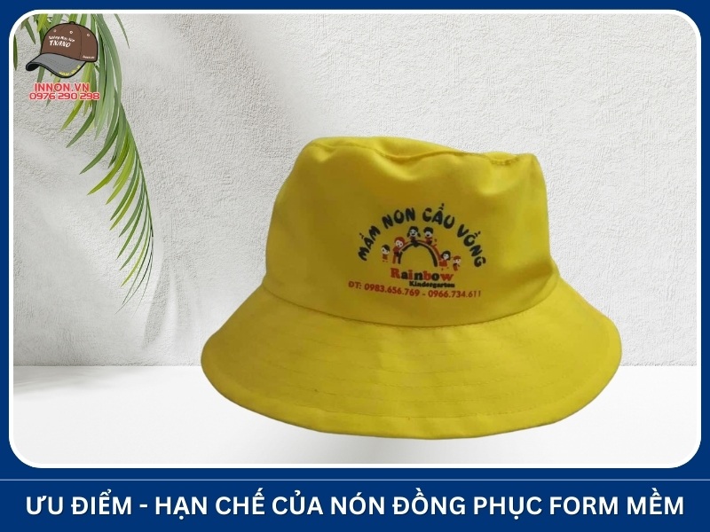 Ưu điểm và hạn chế của nón đồng phục form mềm