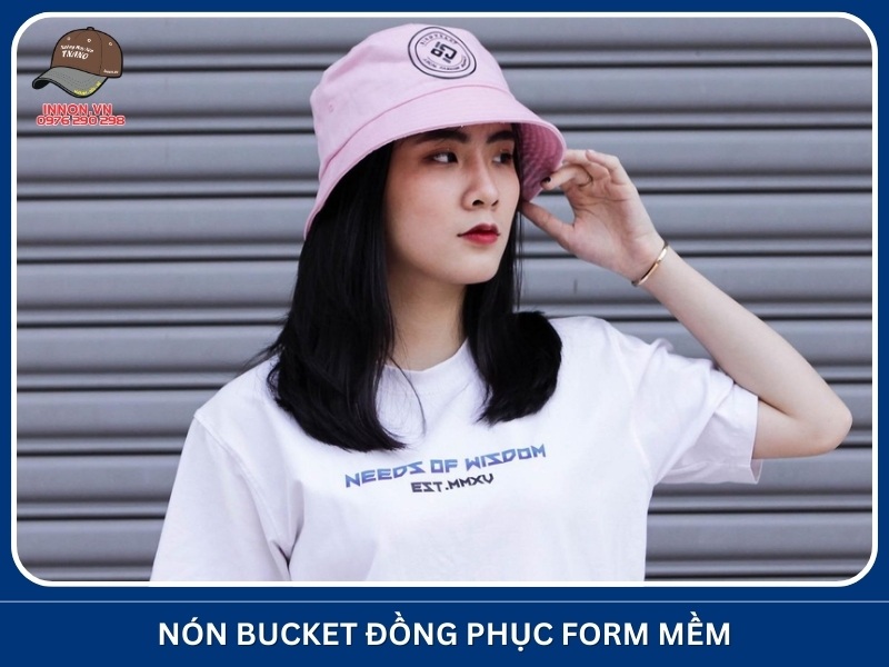 Nón bucket đồng phục form mềm