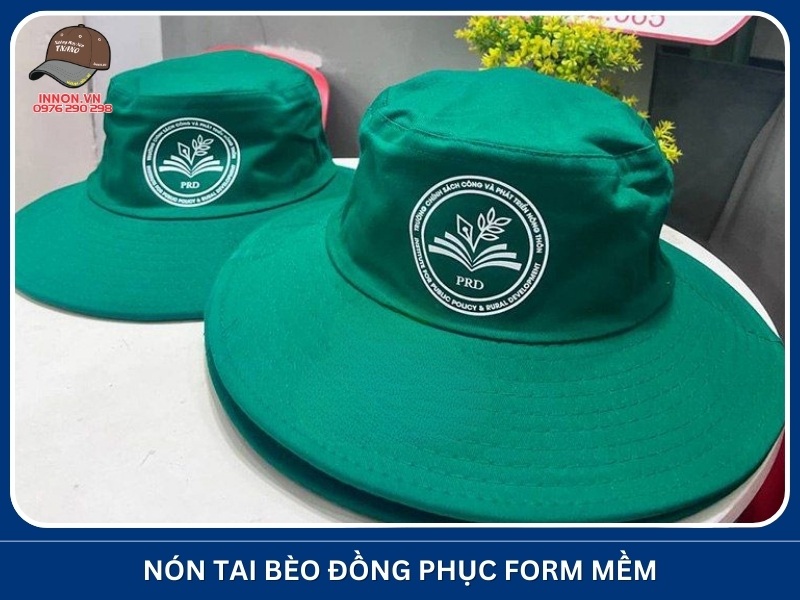 Nón tai bèo đồng phục form mềm