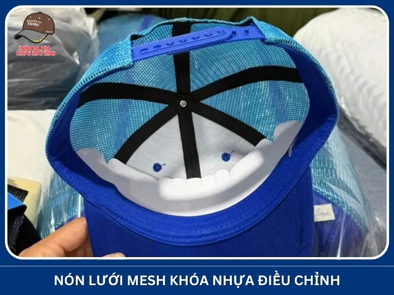 Nón lưới mesh khóa nhựa điều chỉnh