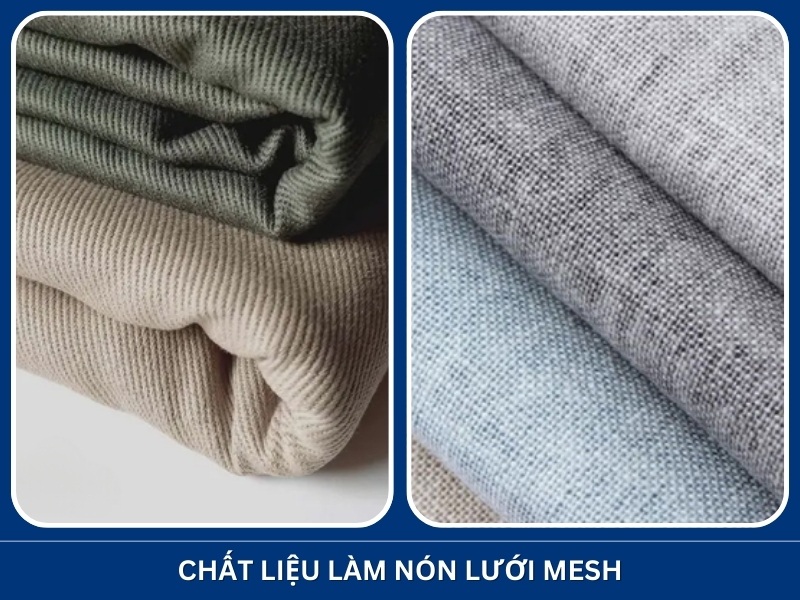 Chất liệu làm nón lưới mesh