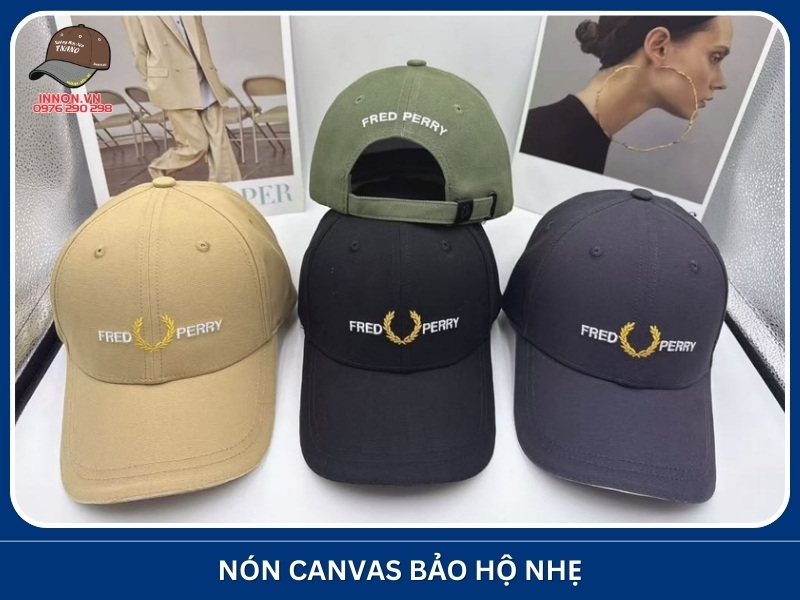 Nón canvas bảo hộ nhẹ