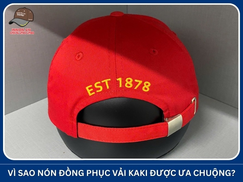 Vì sao nón đồng phục vải kaki được ưa chuộng?