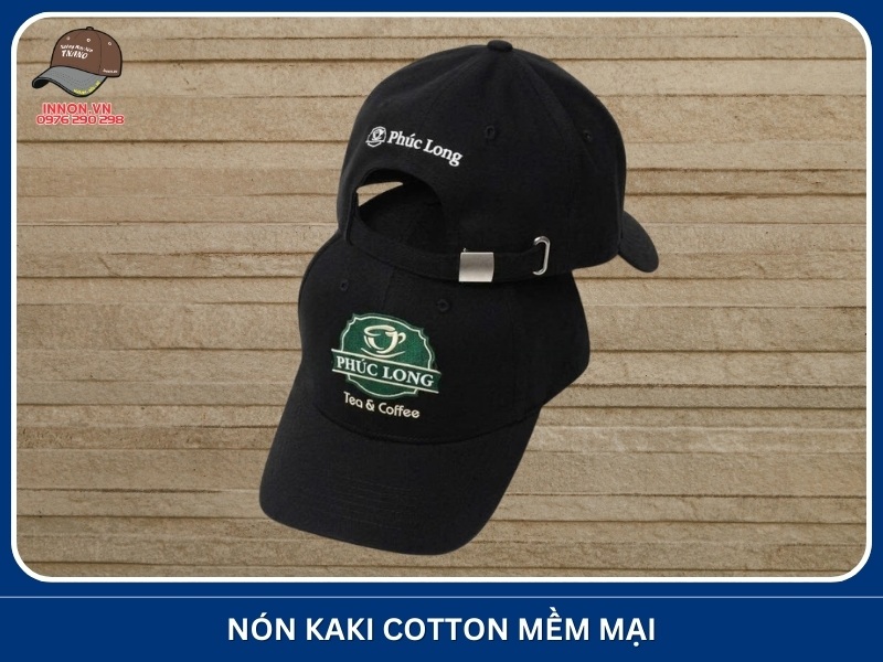 Nón kaki cotton mềm mại