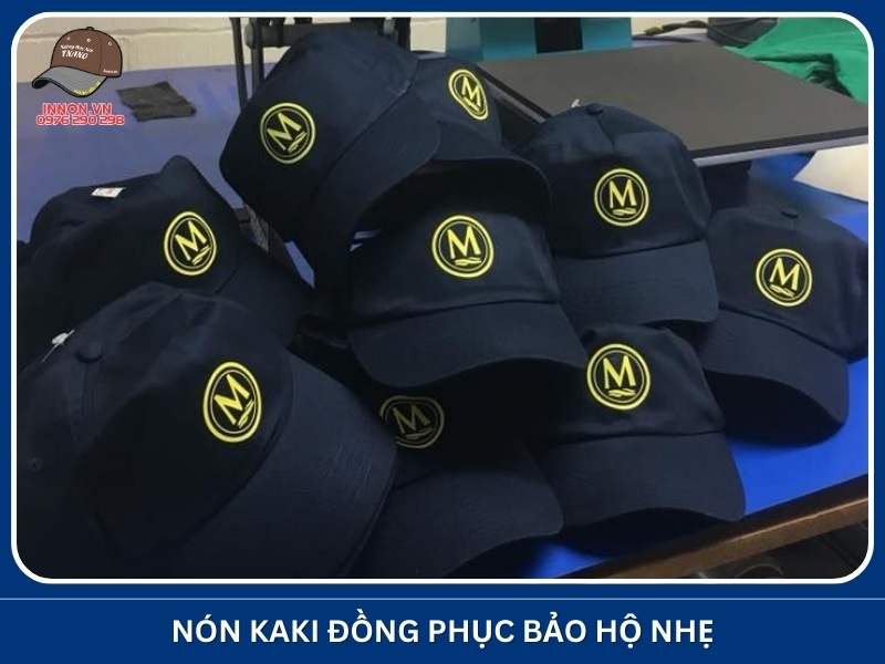 Nón kaki đồng phục bảo hộ nhẹ