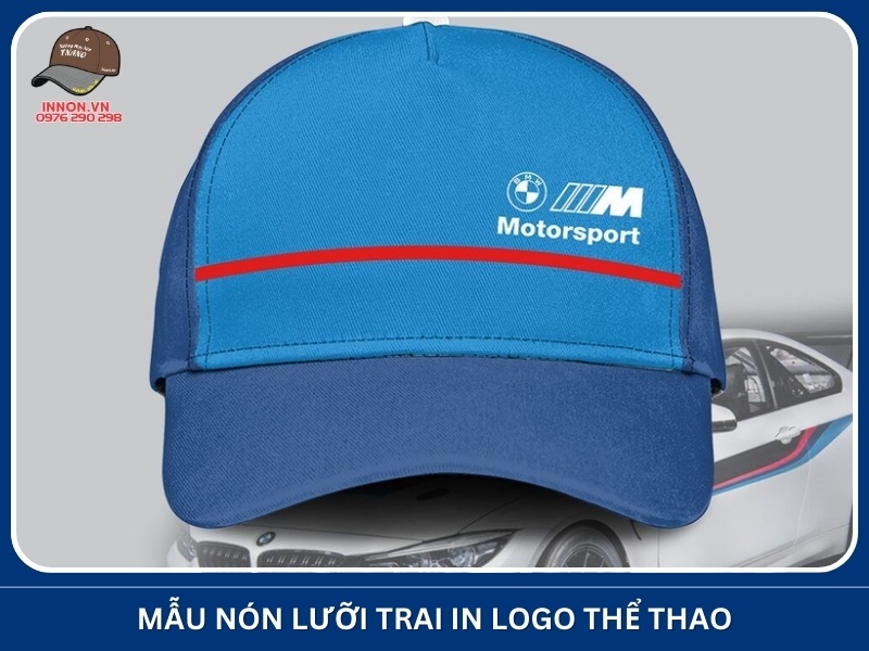 Mẫu nón lưỡi trai in logo thể thao – team building