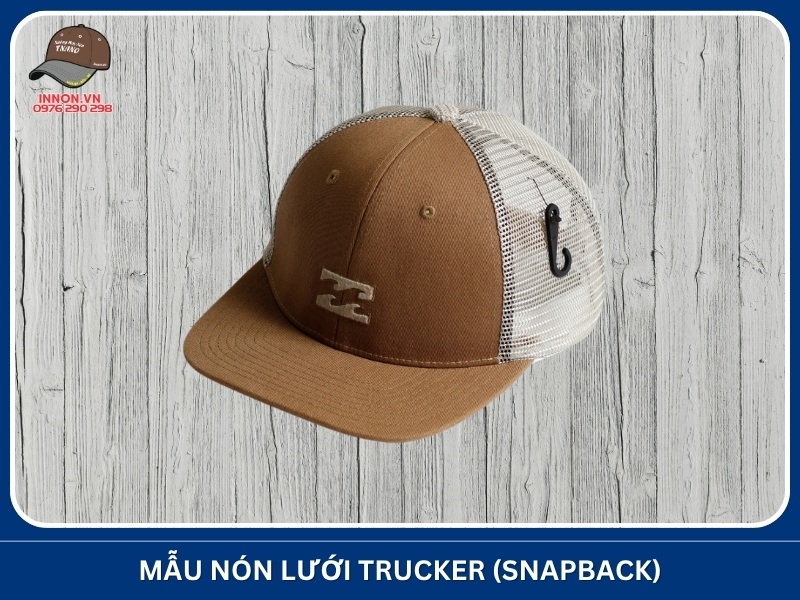 Mẫu nón lưới trucker (snapback)